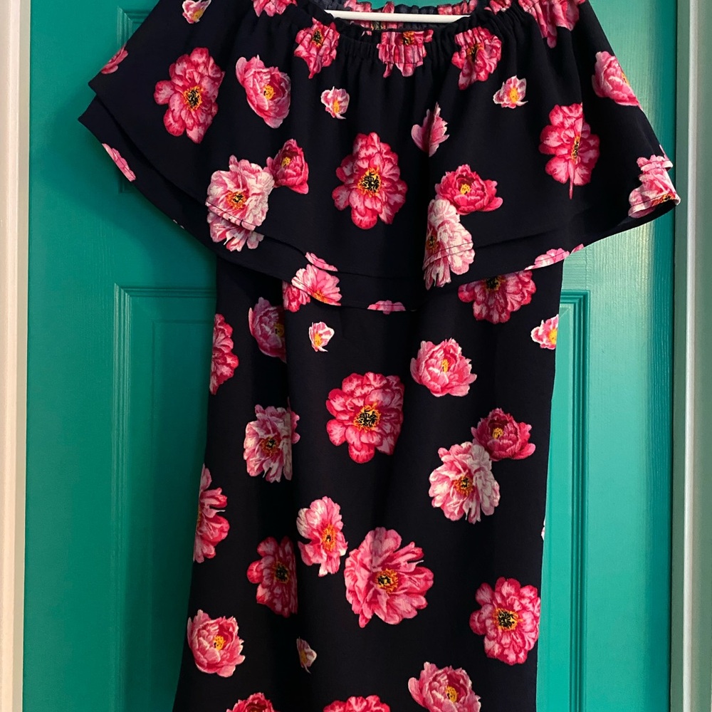 Mud Pie Pink and Orange Flutter Sleeve Sundress